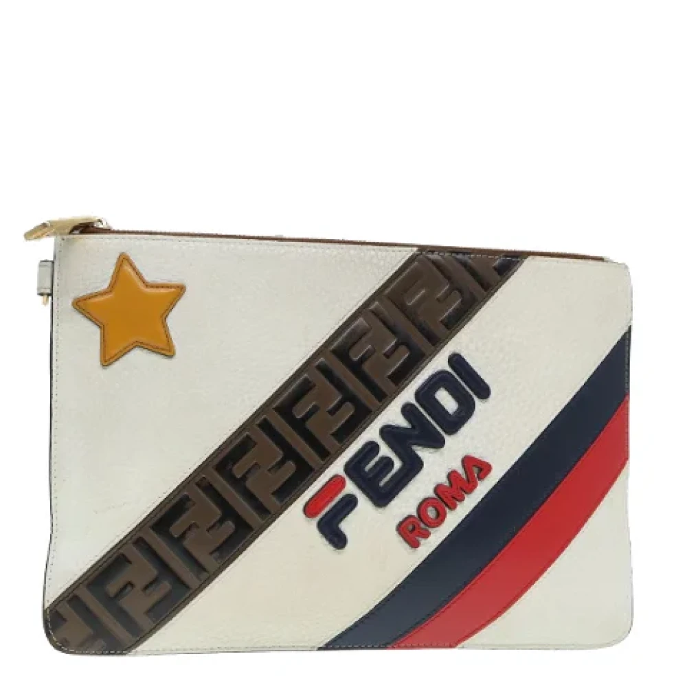 Fendi Vintage Pre-owned Leather clutches Multicolor Dames