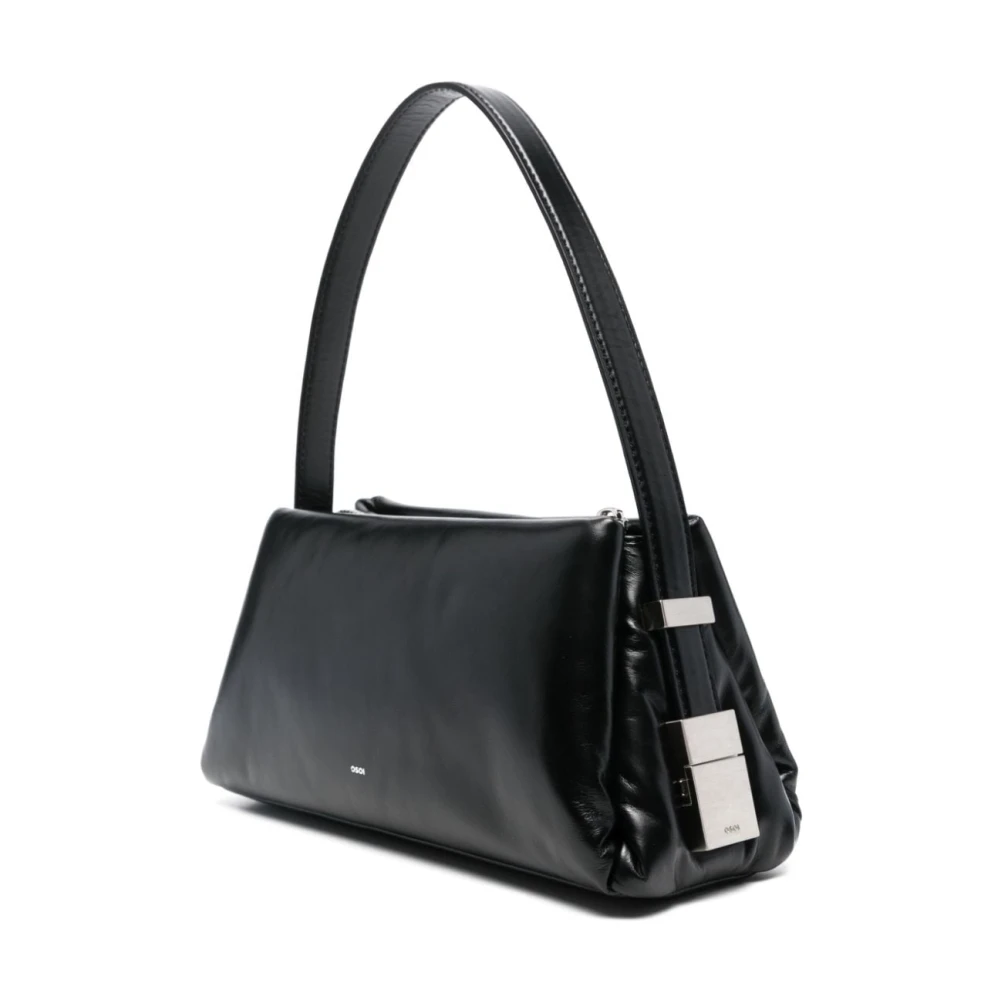 Osoi Zwarte Schoudertas Elegante Veelzijdige Stijl Black Dames