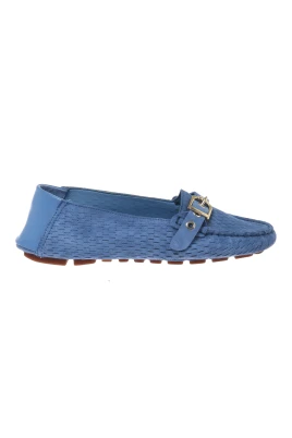 Loafer i perforerat mockaskinn