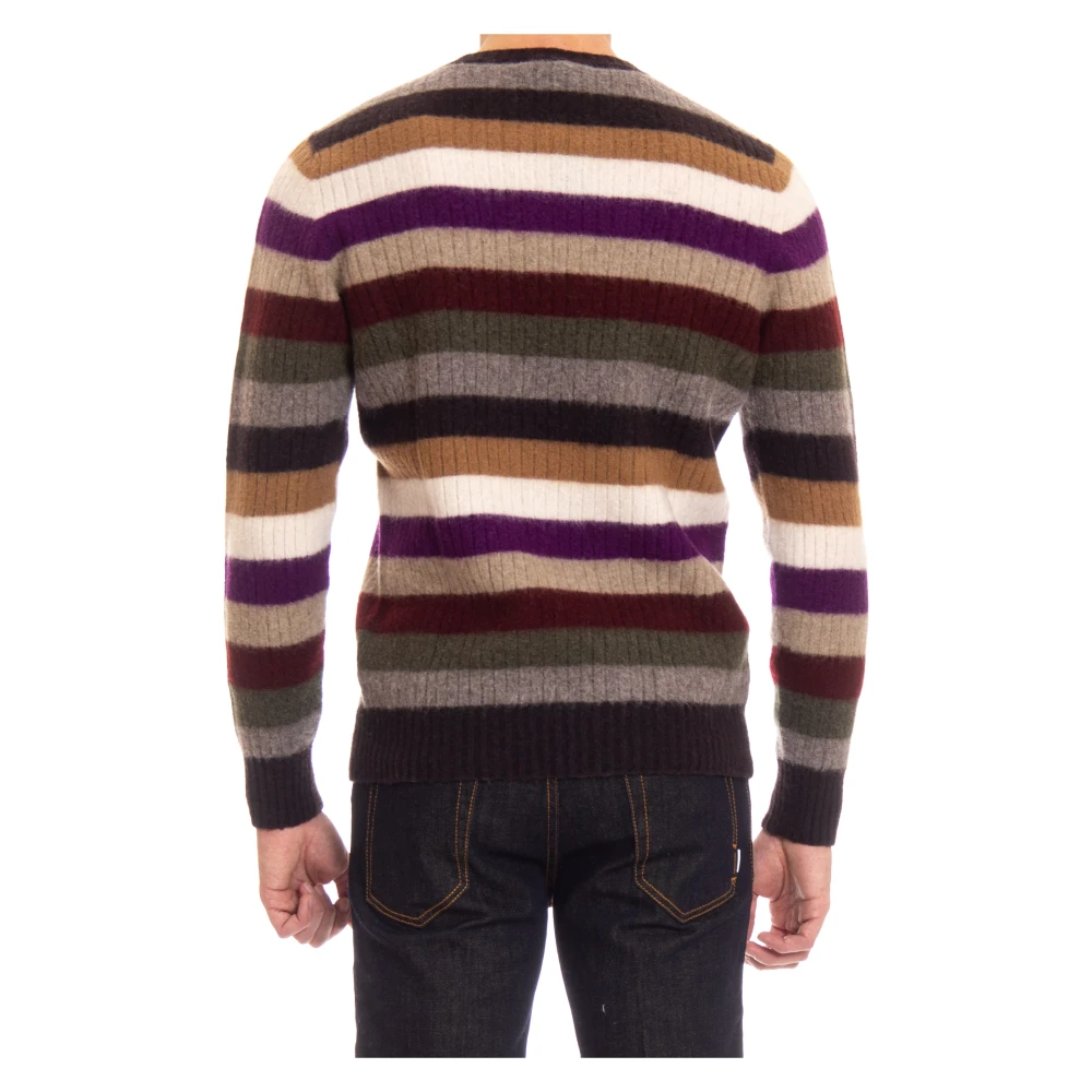 Drumohr Multicolor Gestreepte Sweaters Multicolor Heren