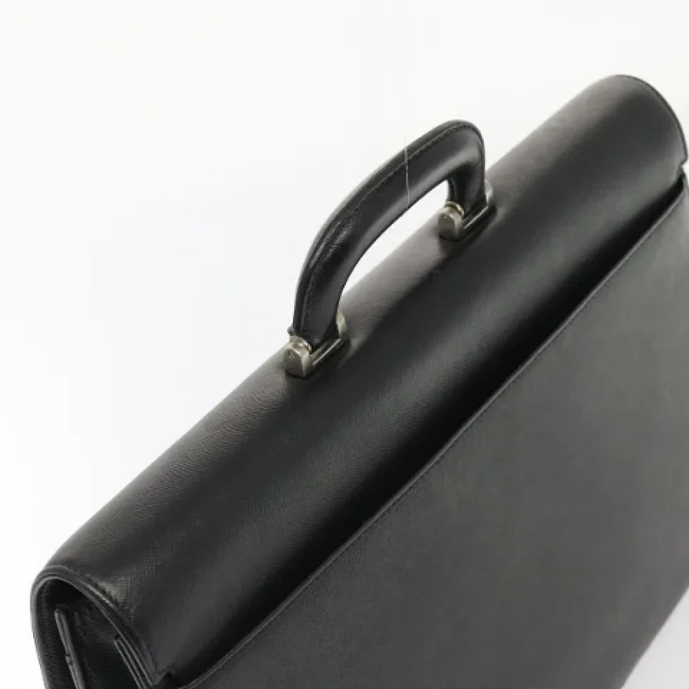 Burberry Vintage Pre-owned Leather handbags Black Dames