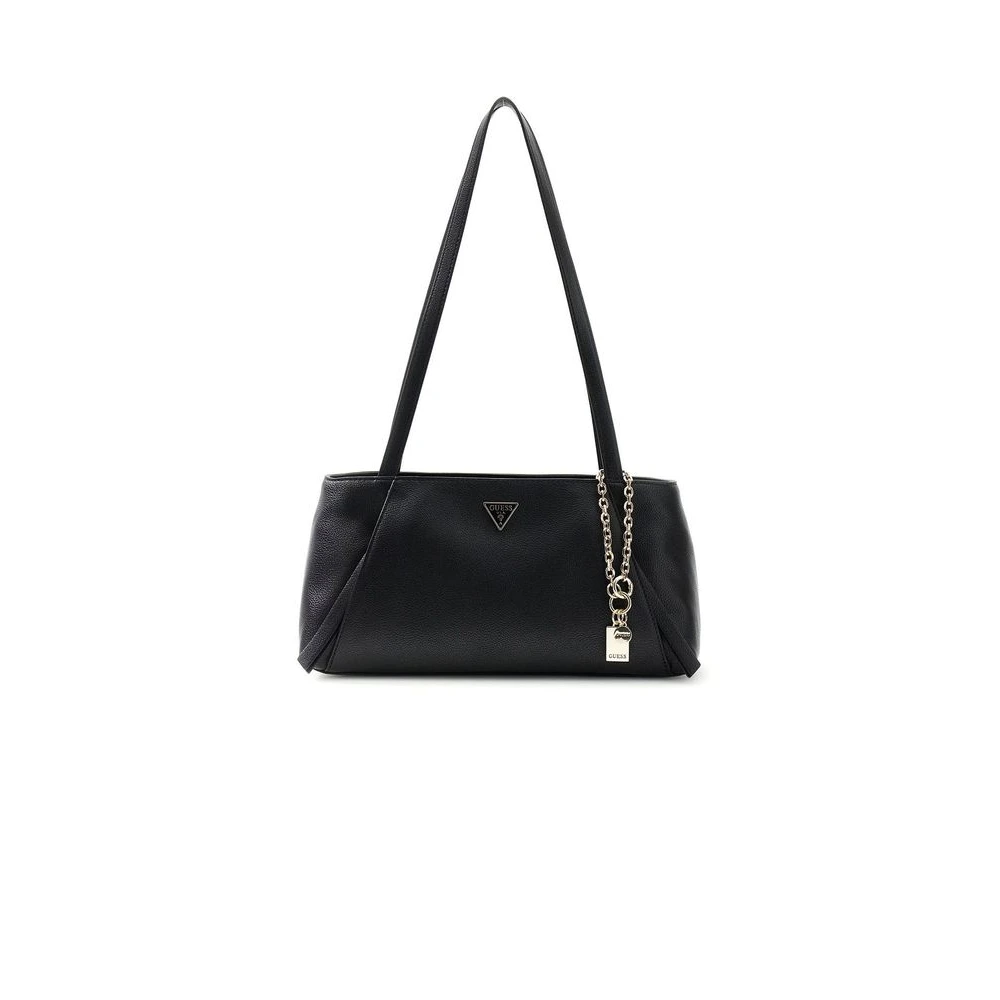 Guess Devon Shoulder Satchel - Female - Shoulder Bags - Black - One Size - Bags