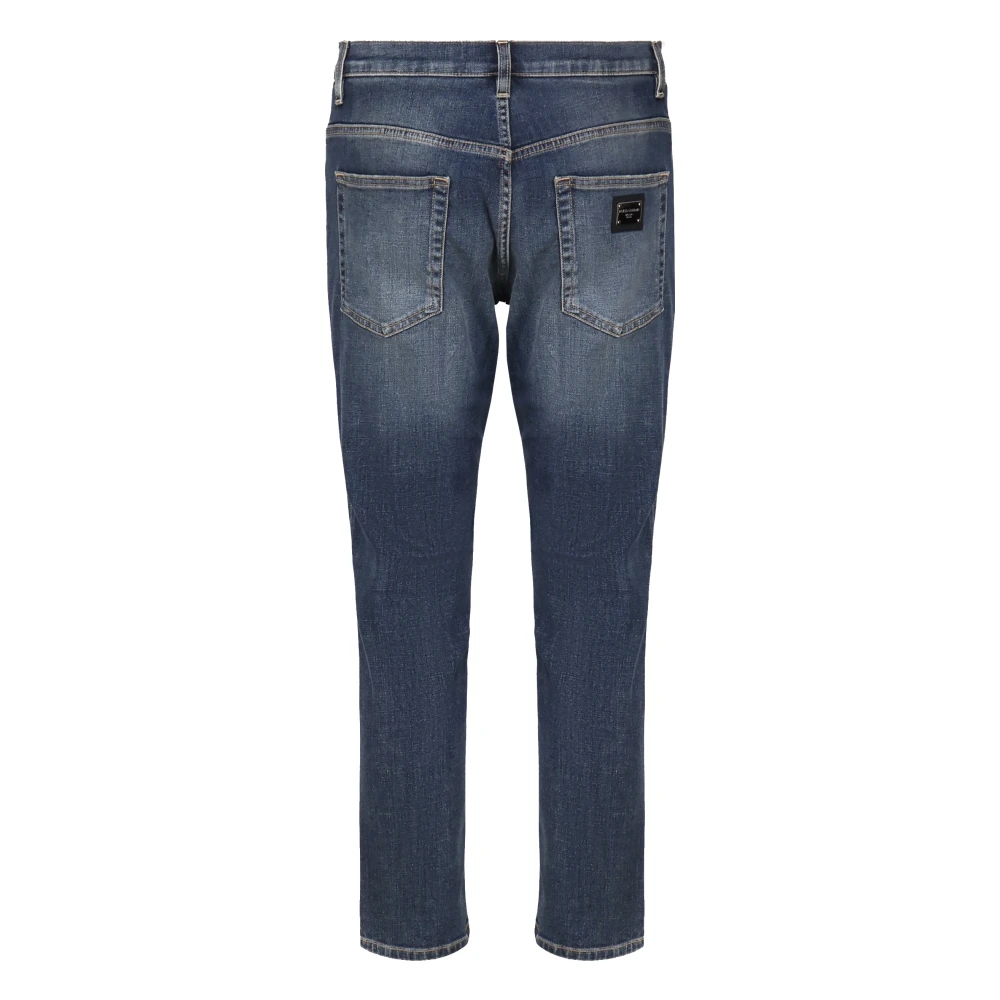 Dolce & Gabbana Italiaanse Denim Jeans Rechte Pasvorm Blue Heren
