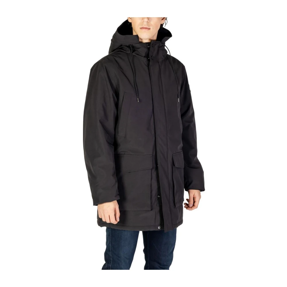 Replay Strak Polyamide Jas Black Heren