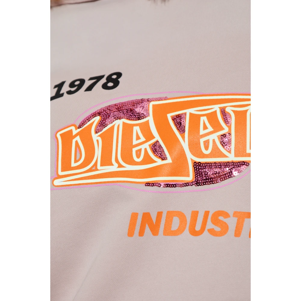 Diesel Sweatshirt F-Buxt-Hood-P2 Purple Dames