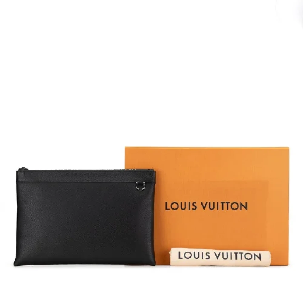 Louis Vuitton Vintage Pre-owned Leather clutches Black Dames