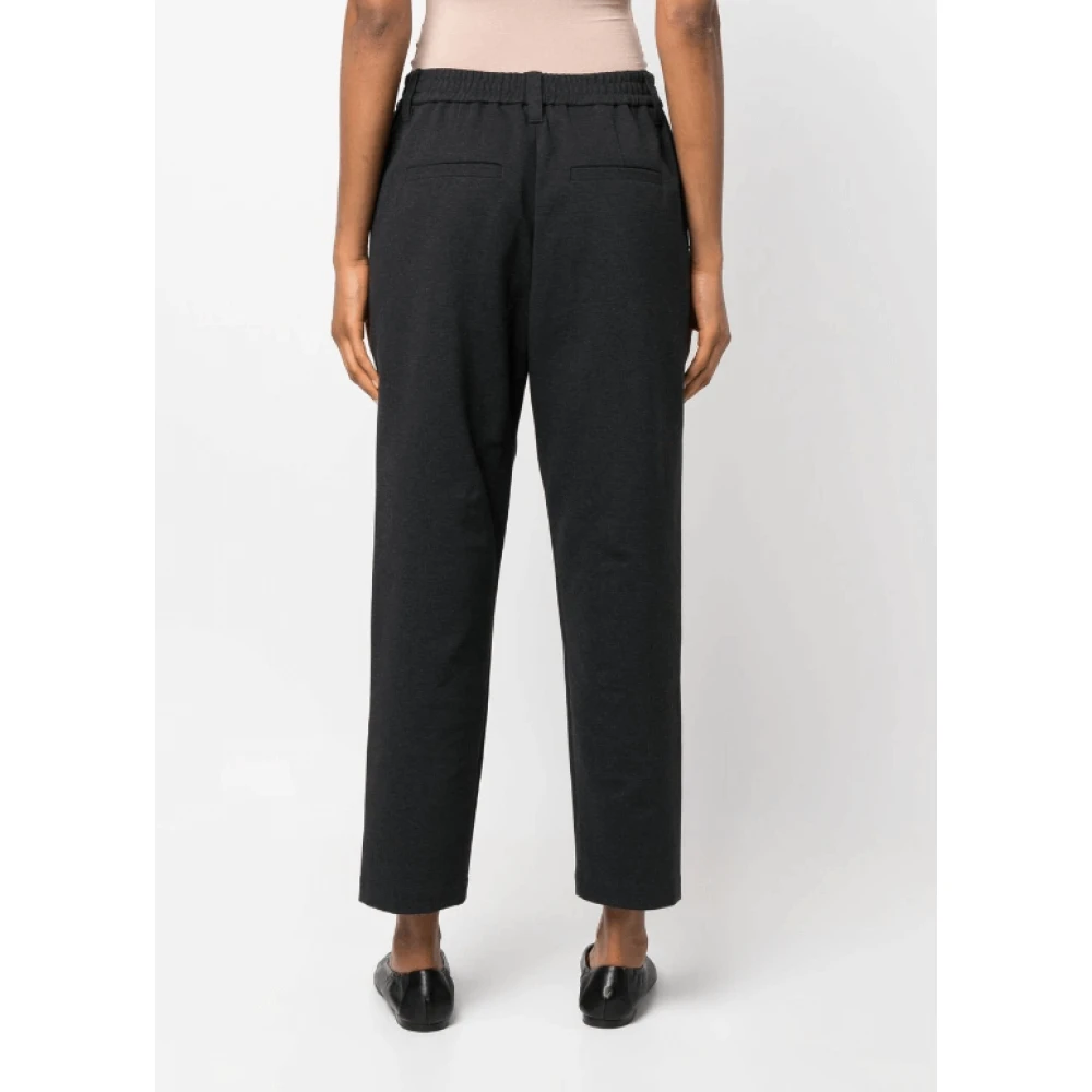BRUNELLO CUCINELLI Zwarte Straight Leg Broek Black Dames