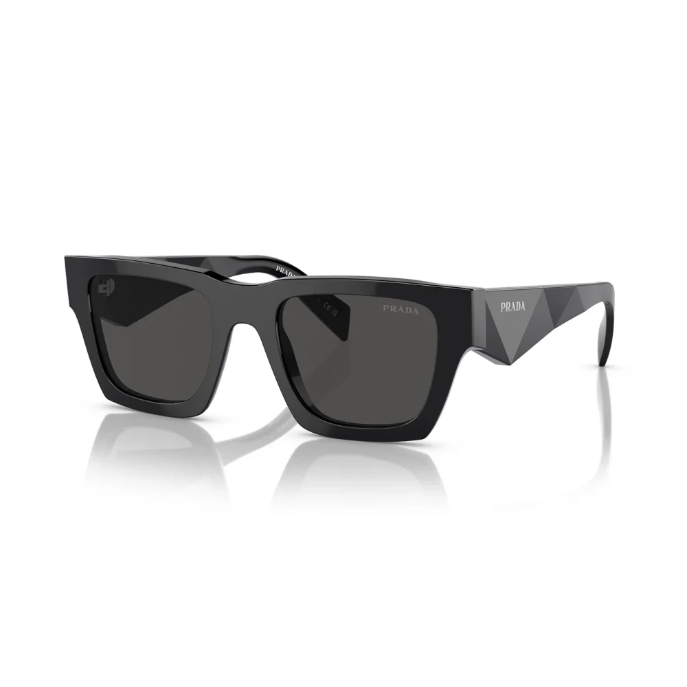 Prada Men's Black Sunglasses, 50 Mm, Classic Pillow Shape Sunglasses