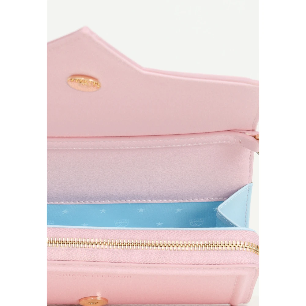 Chiara Ferragni Collection Eyelike Pochette met Afneembare Ketting Pink Dames