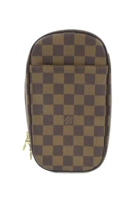 Pre-owned Pochette Gange Damier Axelremsväska