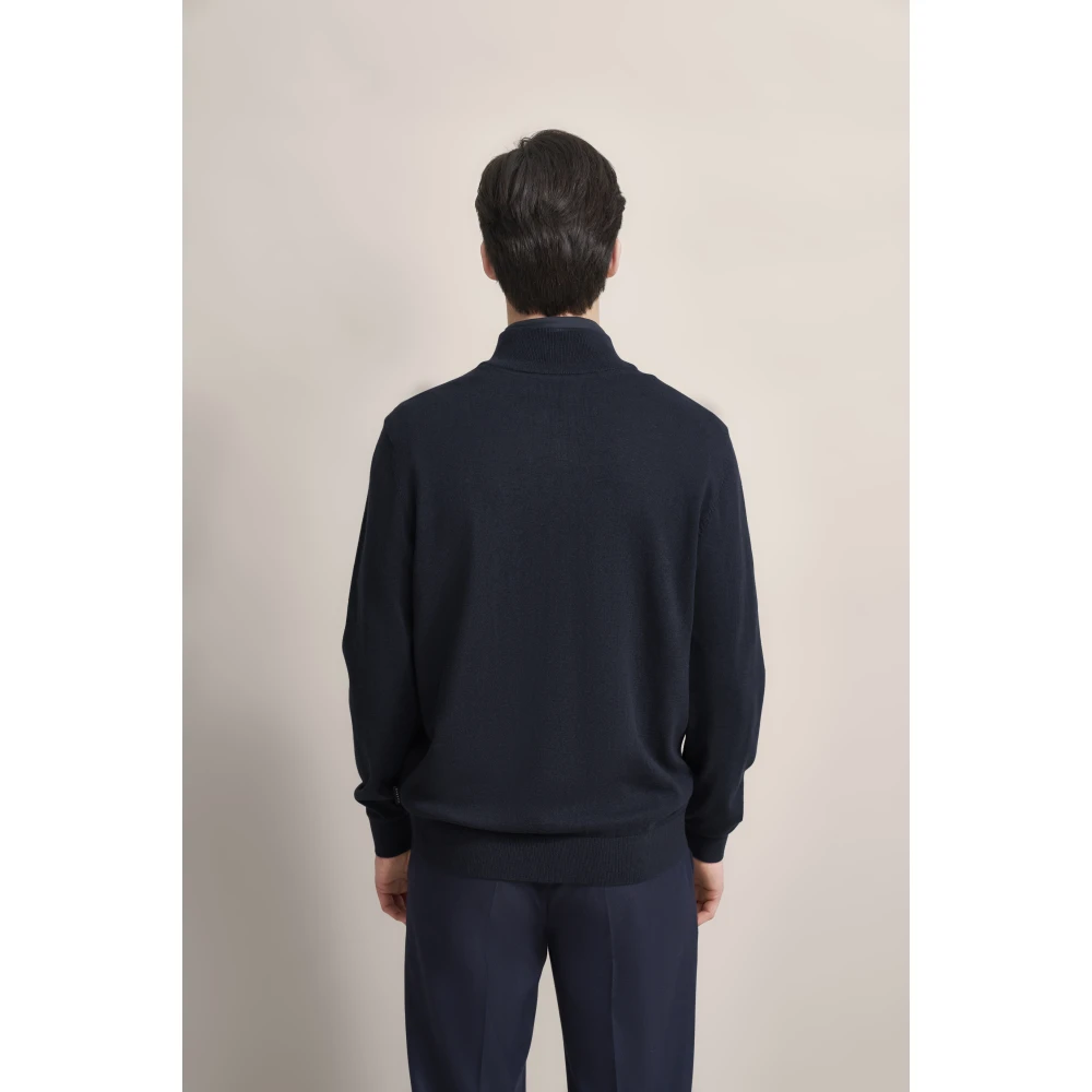 Bugatti Stijlvolle Cardigan Sweater Blue Heren