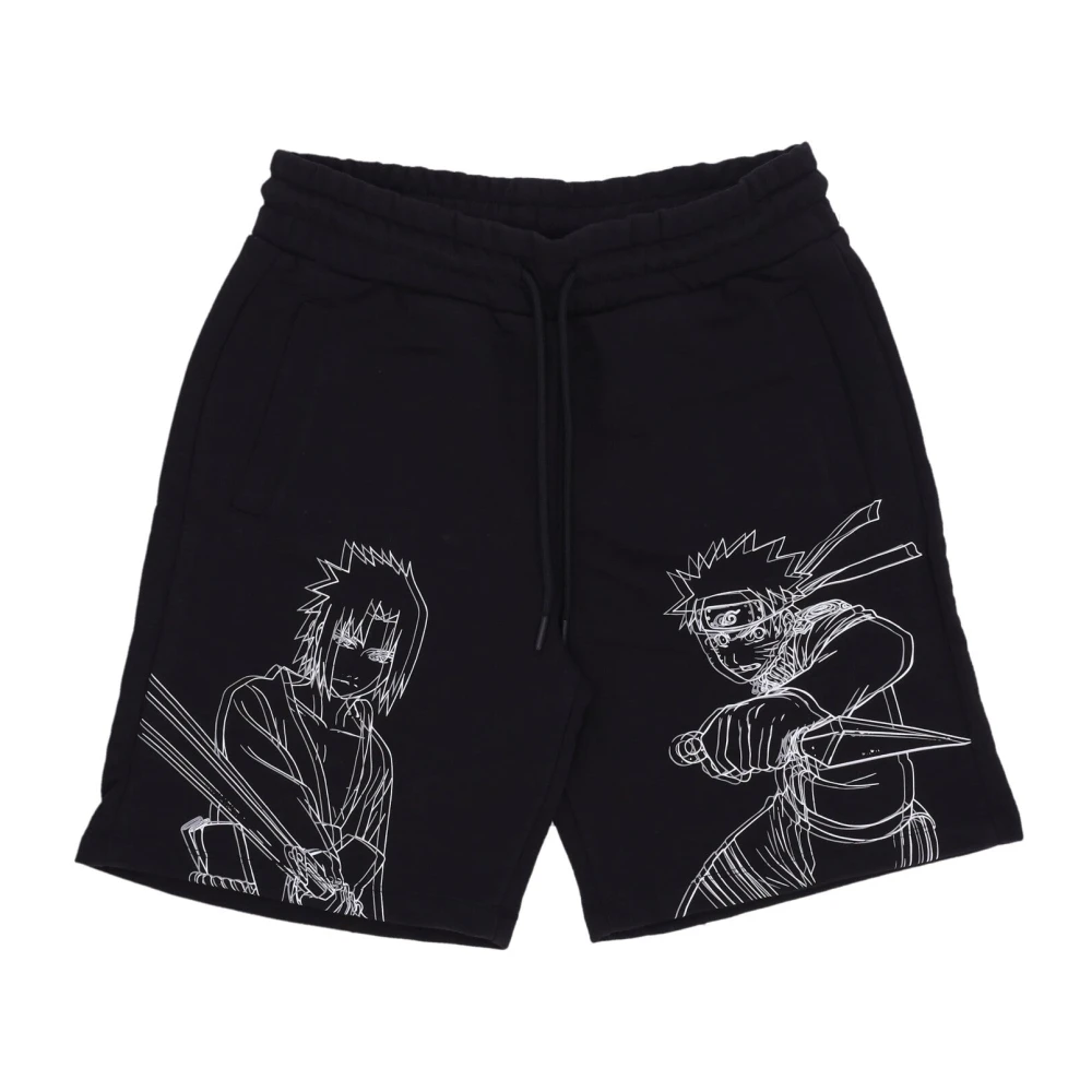Dolly Noire Naruto & Sasuke Sweatshorts Zwart Black Heren