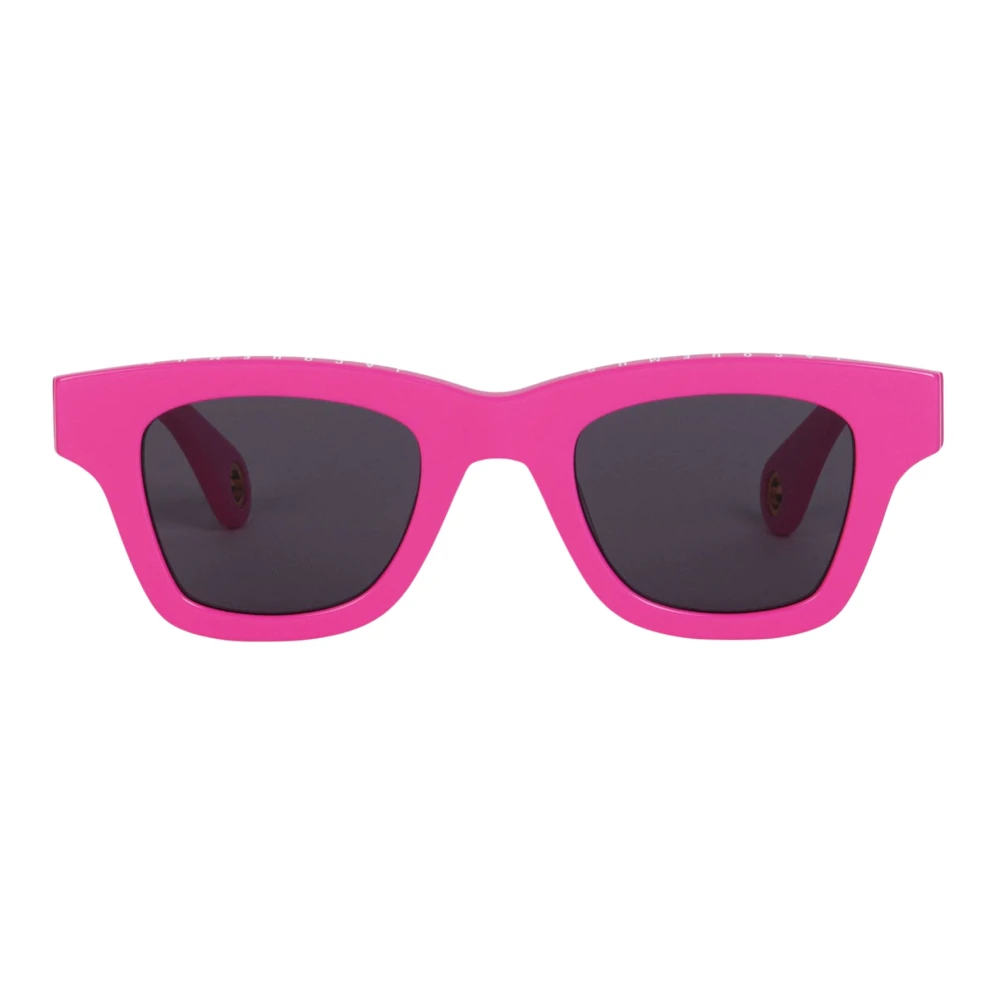 Lyserøde Gennemsigtige D-Frame Solbriller