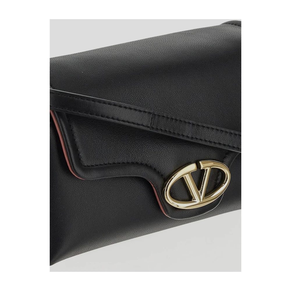 Valentino Garavani Leren Mini Tas Black Dames