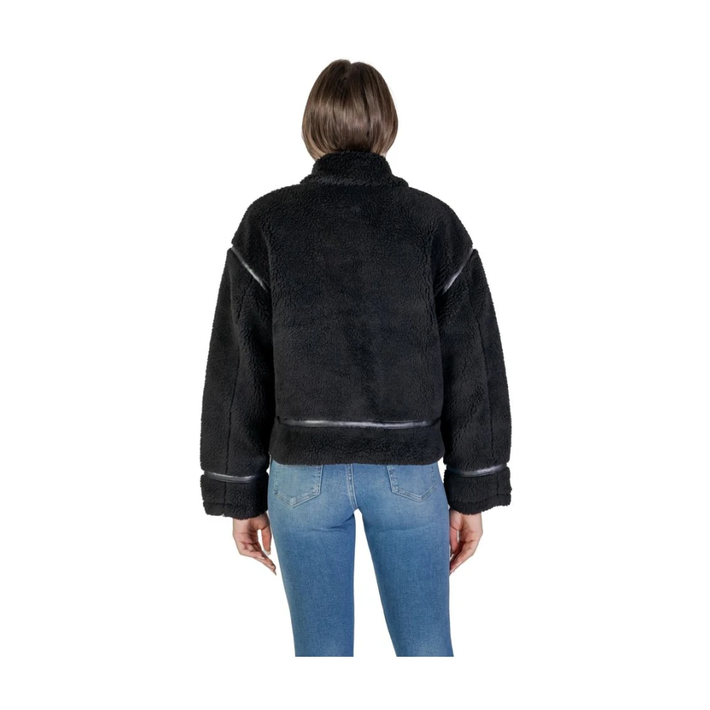 Only Zwarte Polyester Jas & Mantel Collectie Black Dames