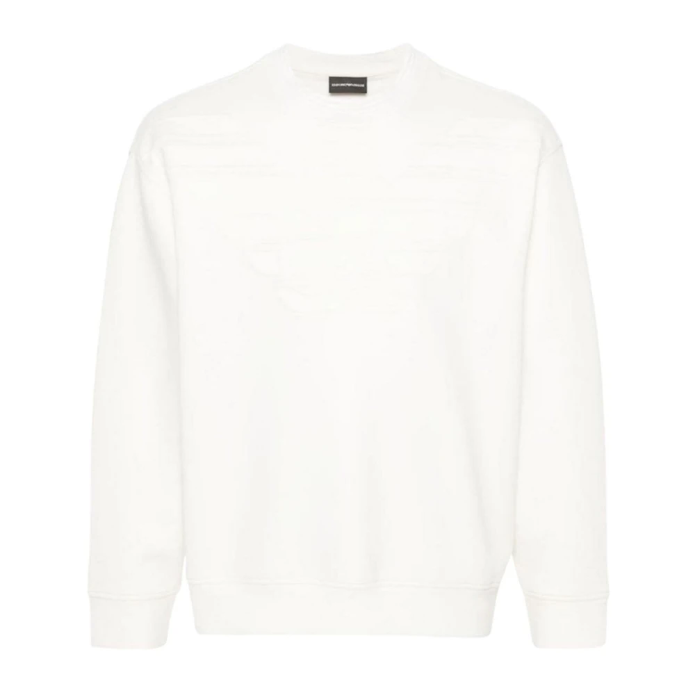 Emporio Armani Men's White Sweatshirt 3D1mdx1jhsz0154