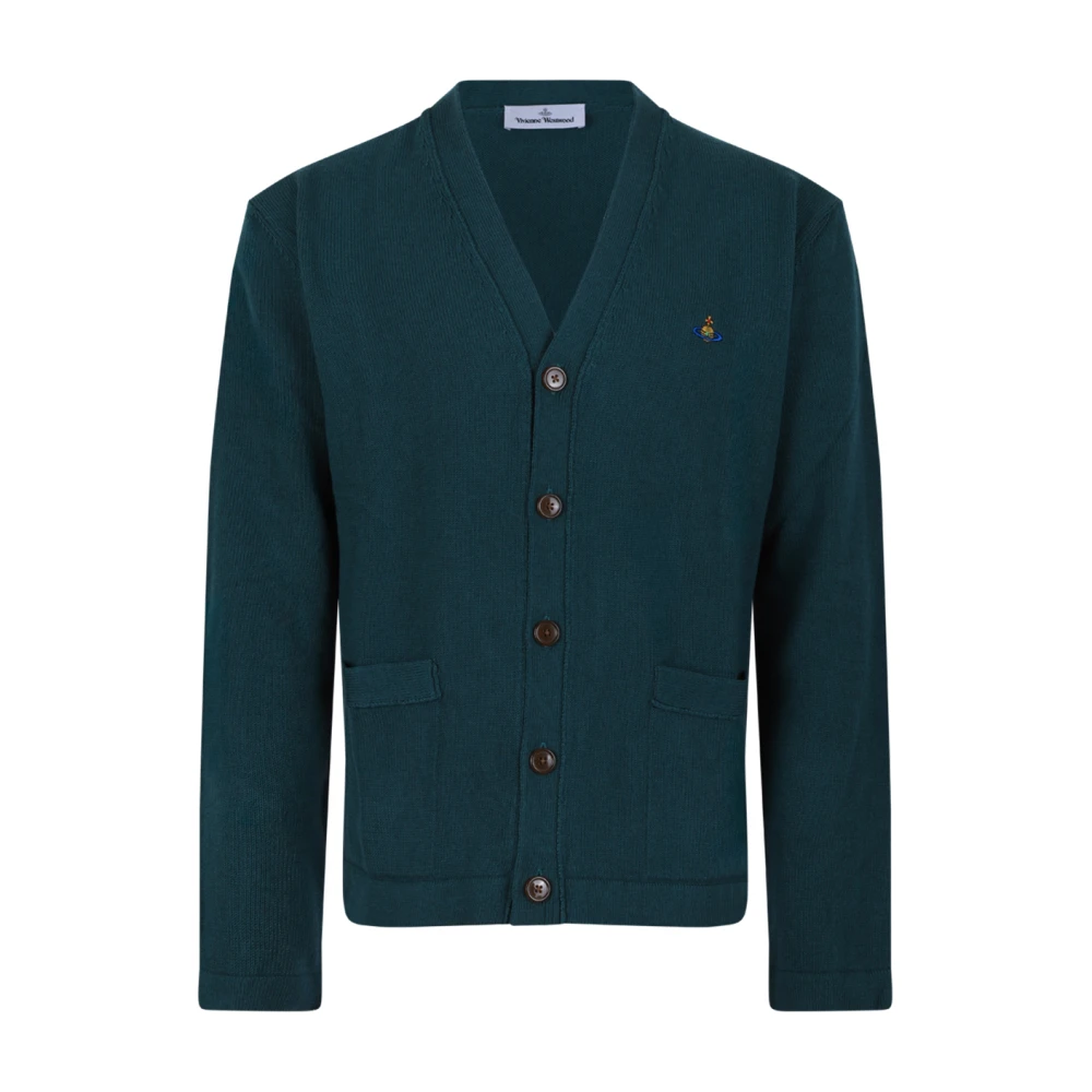 Vivienne Westwood , Cardigans, Male, Green, M, Wool Cardigan