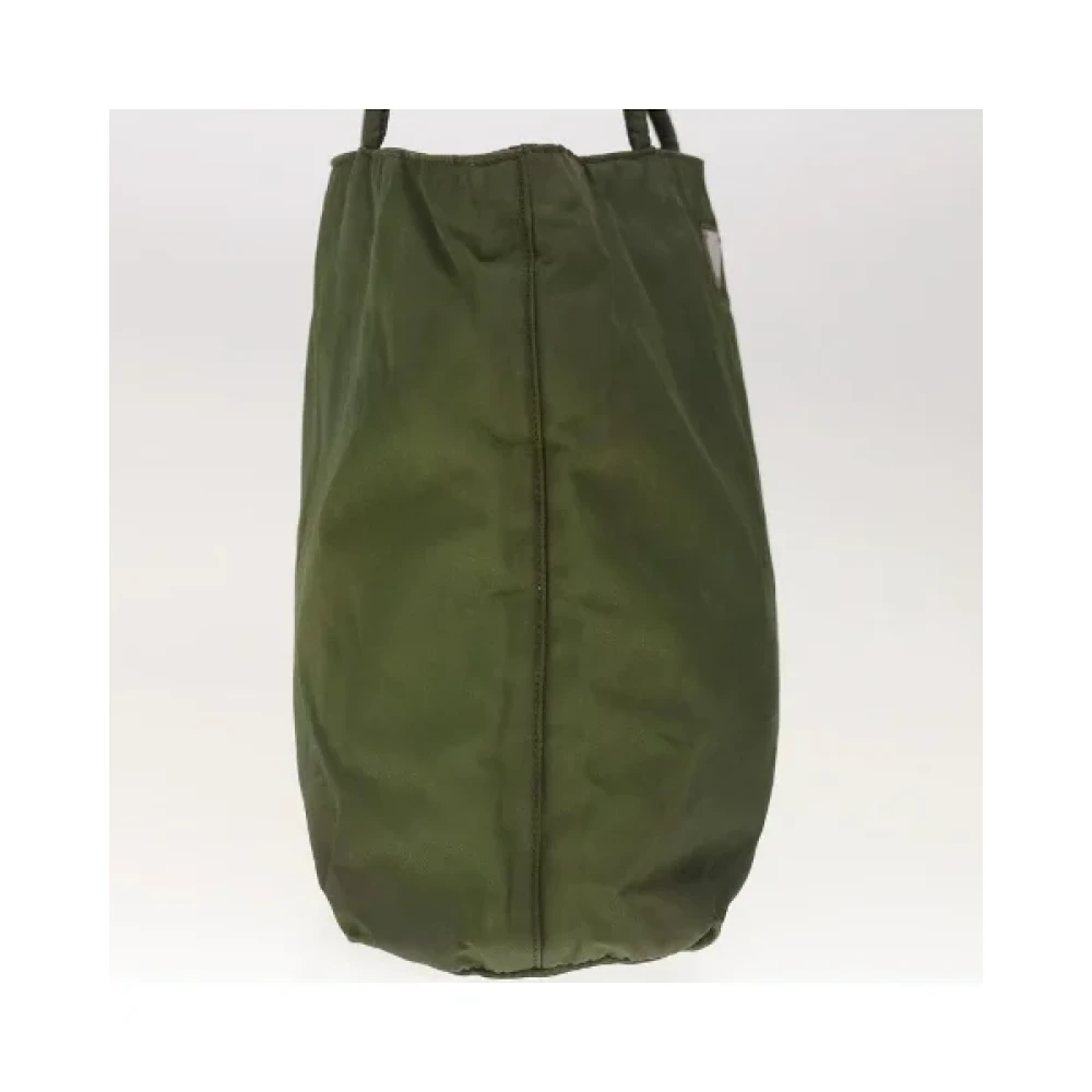 Prada Vintage Pre-owned Nylon prada-bags Green Dames