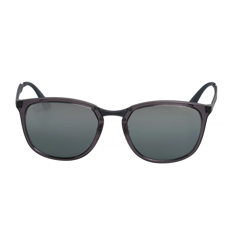 Ray-Ban Sunglasses Grey Transparent Silver Mirror Square RB 4299 606/88 - Image 3