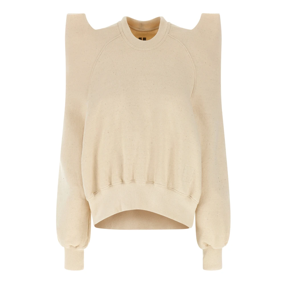 Rick Owens Beige Sweatshirts, Female, Xs, Tecsweat Sweatshirt
