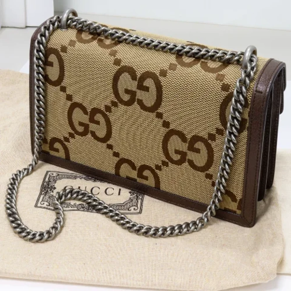 Gucci Vintage Pre-owned Canvas gucci-bags Brown Dames