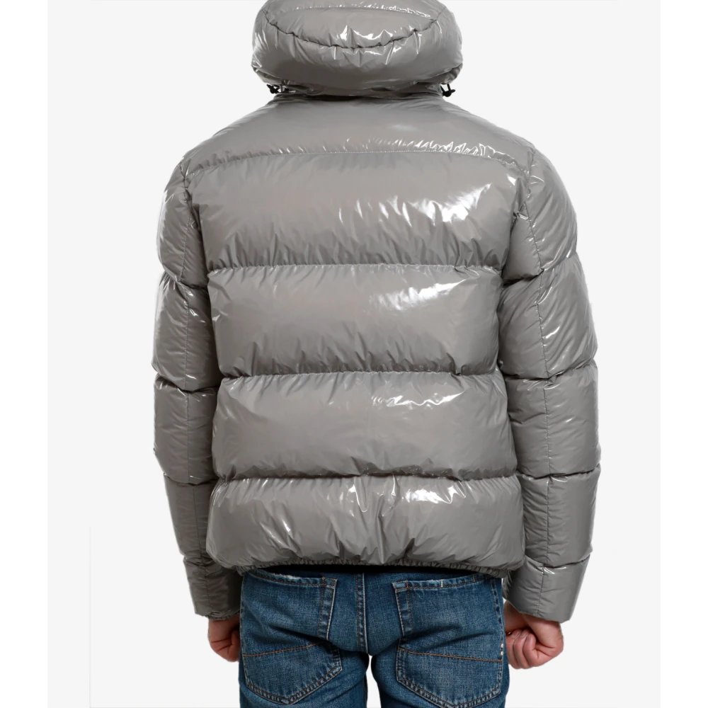 Herno Lichtgrijze Glanzende Waterdichte Jas Gray Heren