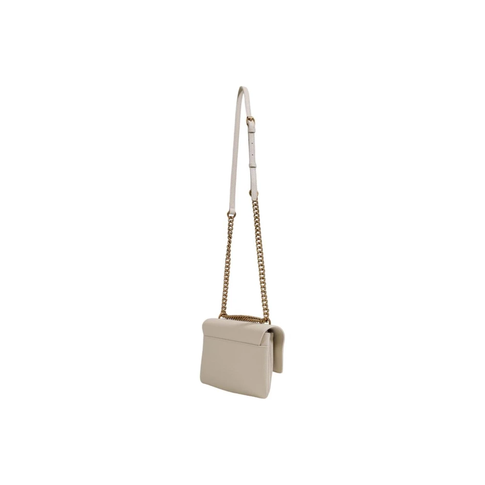 pinko Stijlvolle Leren Handtas White Dames