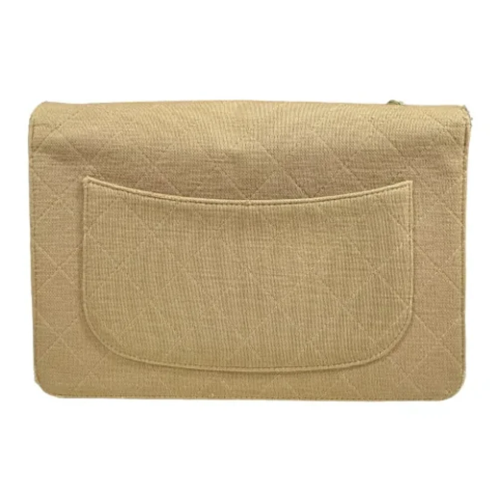 Chanel Vintage Pre-owned Cotton chanel-bags Beige Dames
