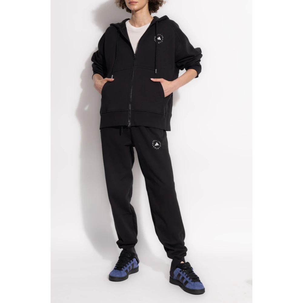 adidas by stella mccartney Trainingsjack met logo Black Dames
