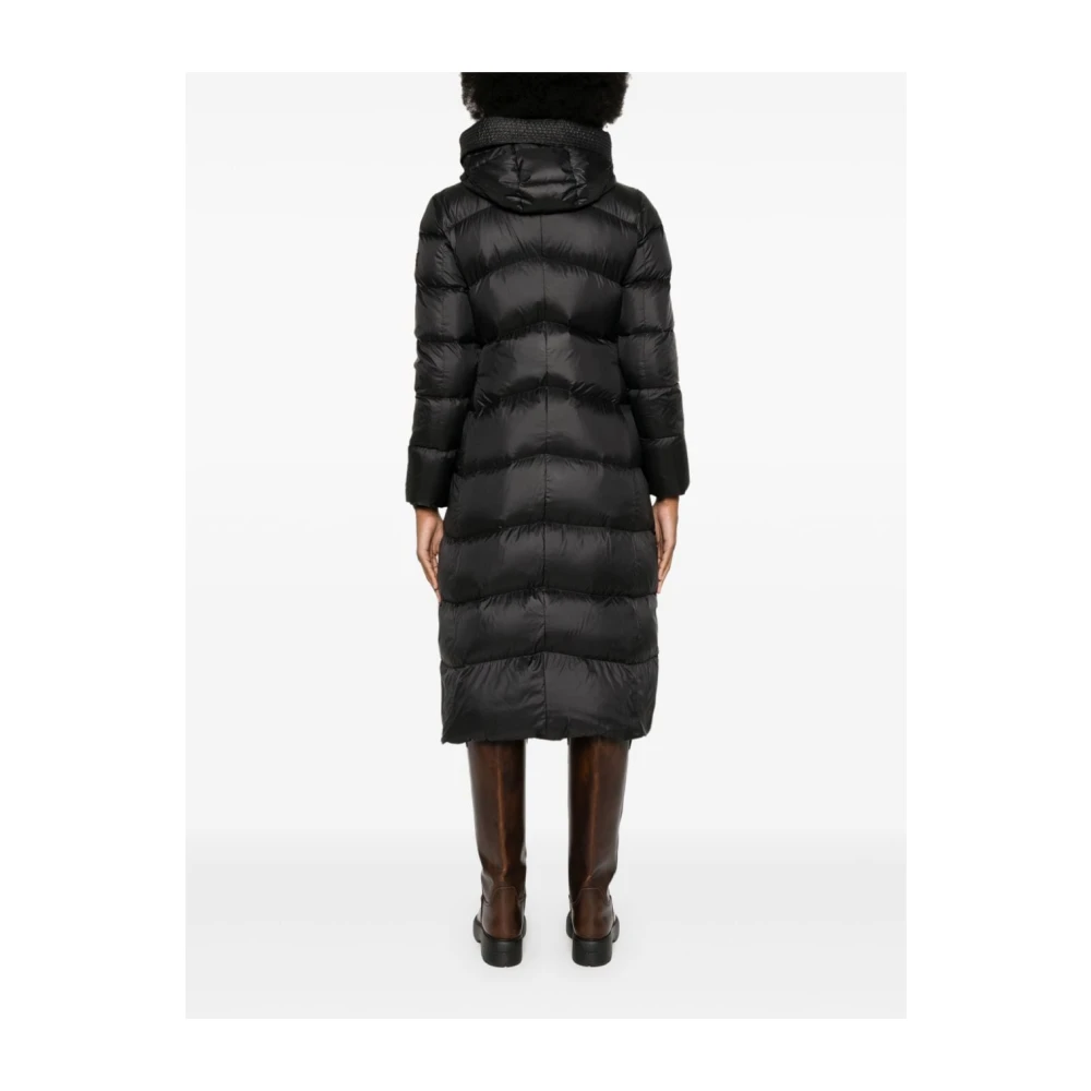 Peuterey Zwarte Gewatteerde Jas Black Dames