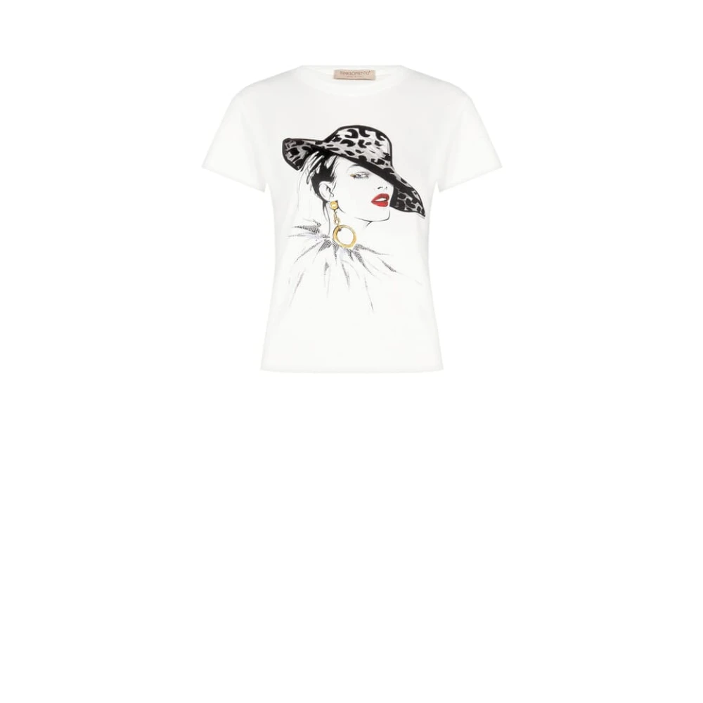 RINASCIMENTO Winter T-shirt Collectie 2024 25 White Dames