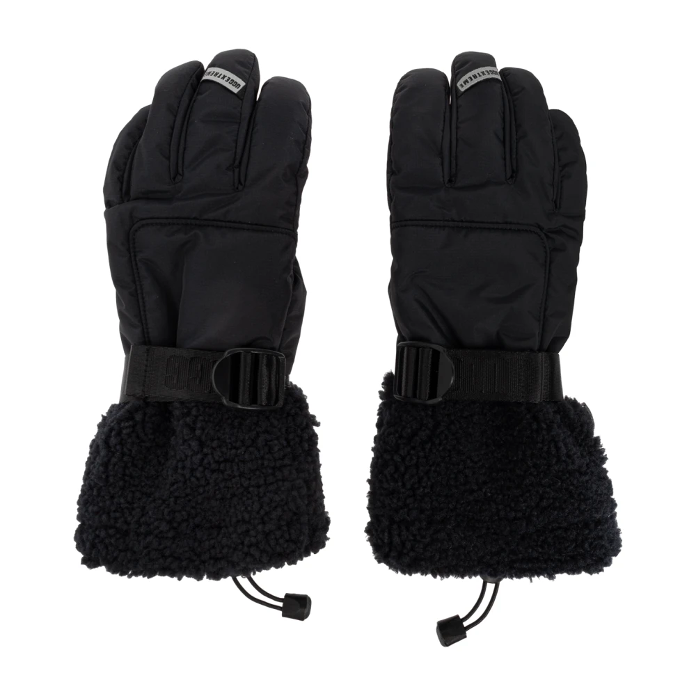 Ugg Shasta skihandschoenen met nepbont Black Dames