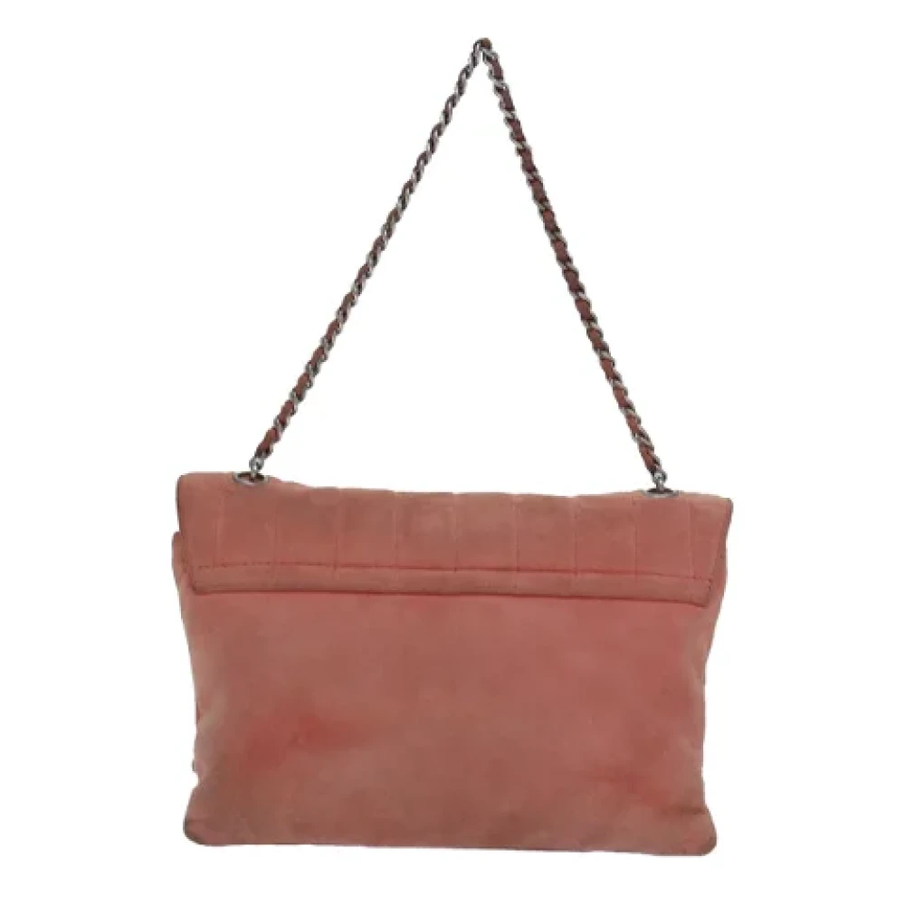 Chanel Vintage Pre-owned Suede chanel-bags Orange Dames