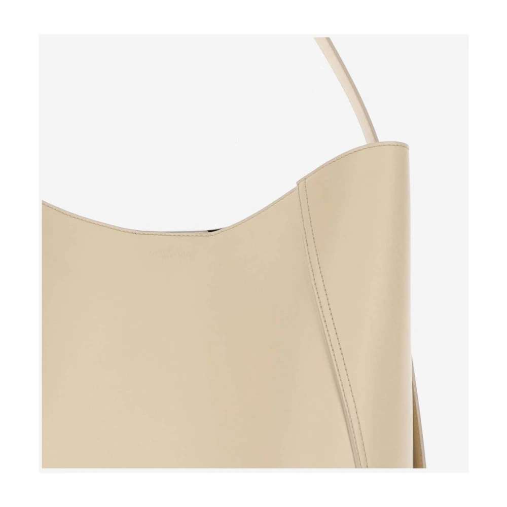 Armarium Leren schoudertas met magnetische sluiting White Dames