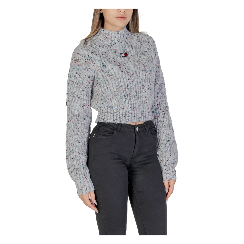 Tommy Hilfiger Marled Mockneck Sweater Collectie: Herfst Winter Multicolor Dames
