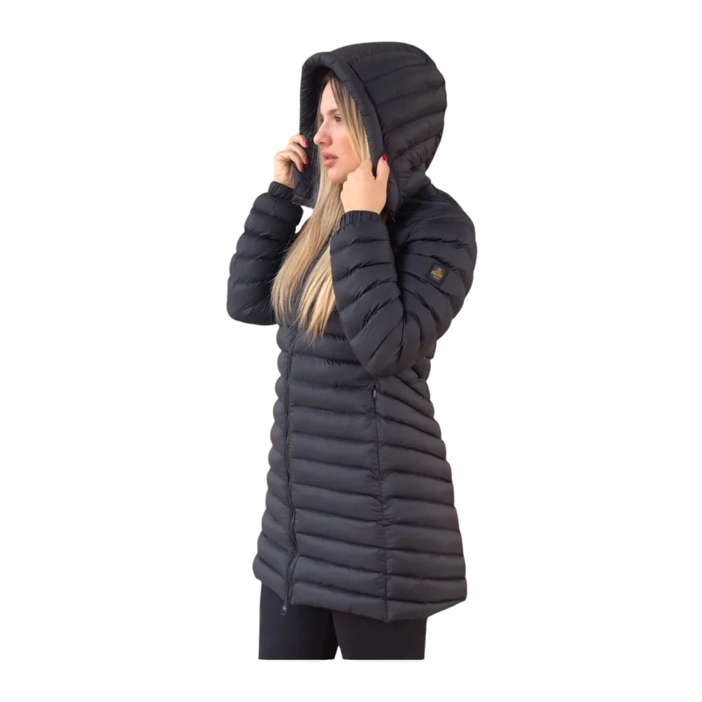 RefrigiWear Stijlvolle Winterjas Black Dames
