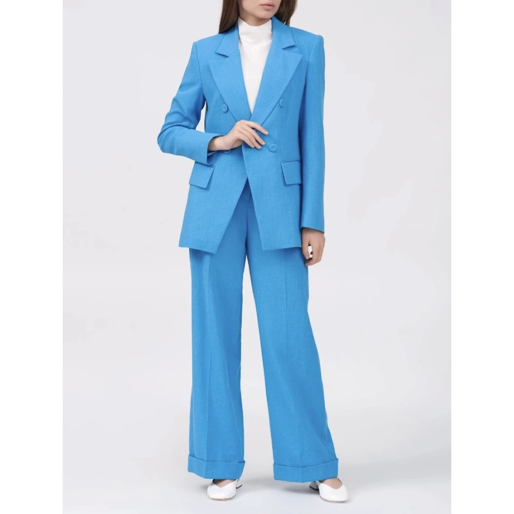 RIANI Blauw getailleerd jasje met dubbele knoopsluiting Blue Dames