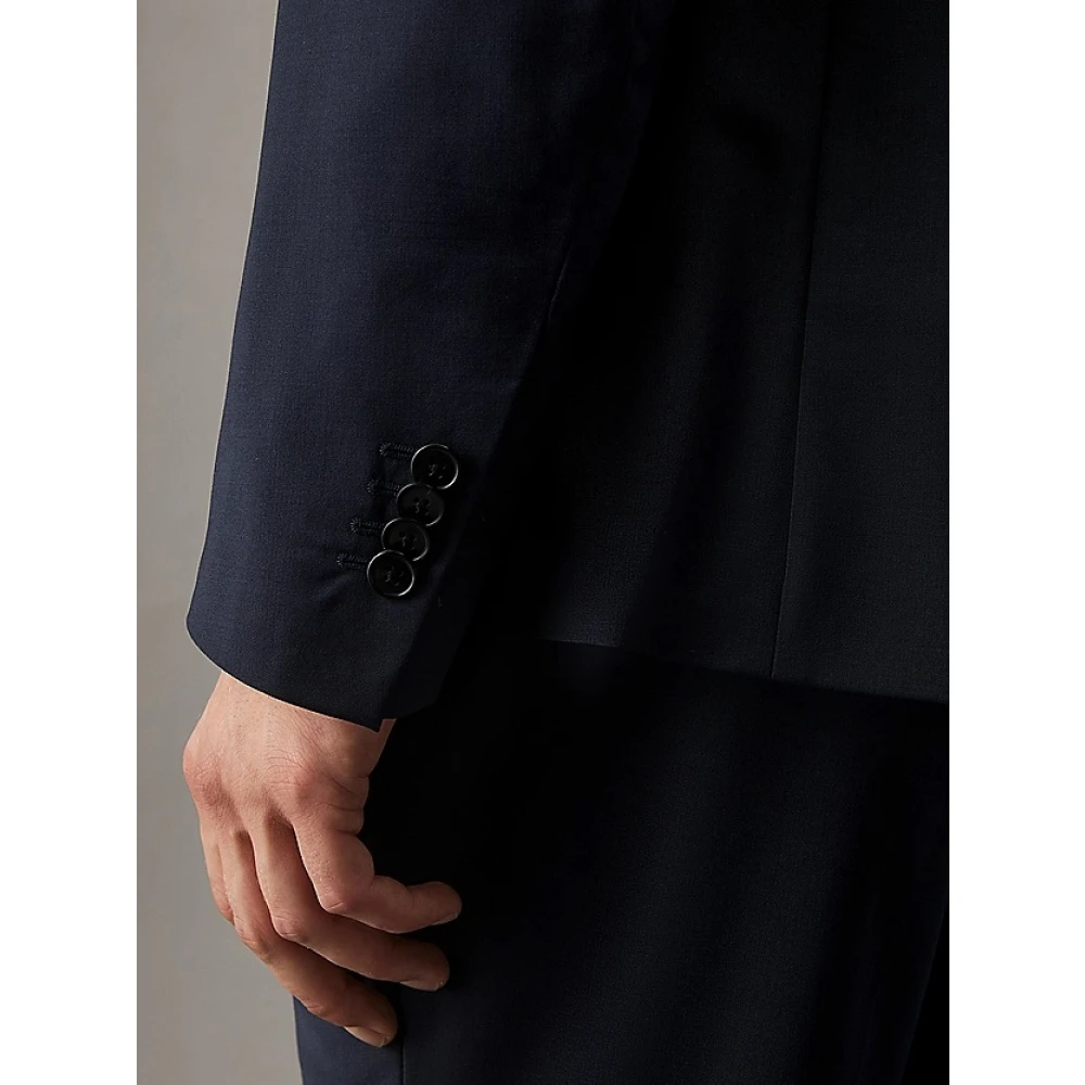 Calvin Klein Verfijnde Slim Fit Blazer Blue Heren