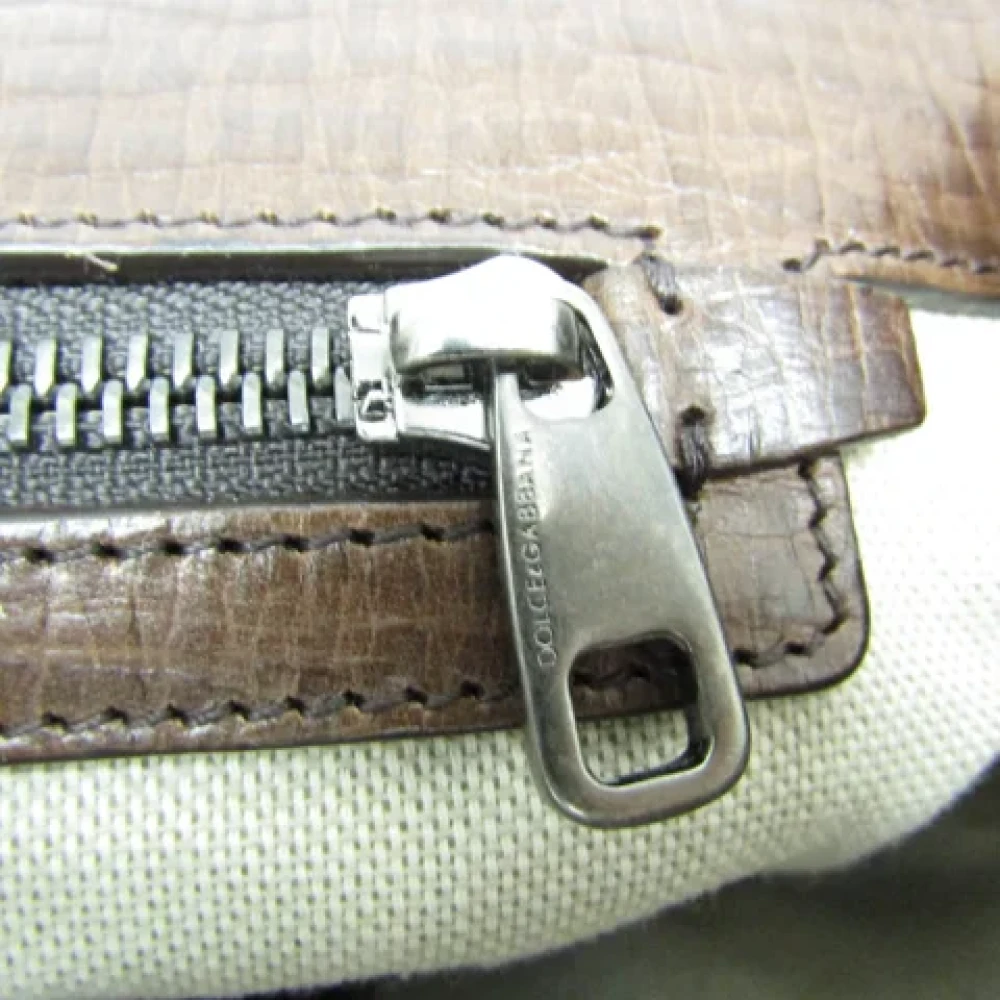 Dolce & Gabbana Pre-owned Canvas handbags Brown Dames