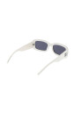 lunettes-de-soleil-blanches-rectangulaires-verres-gris