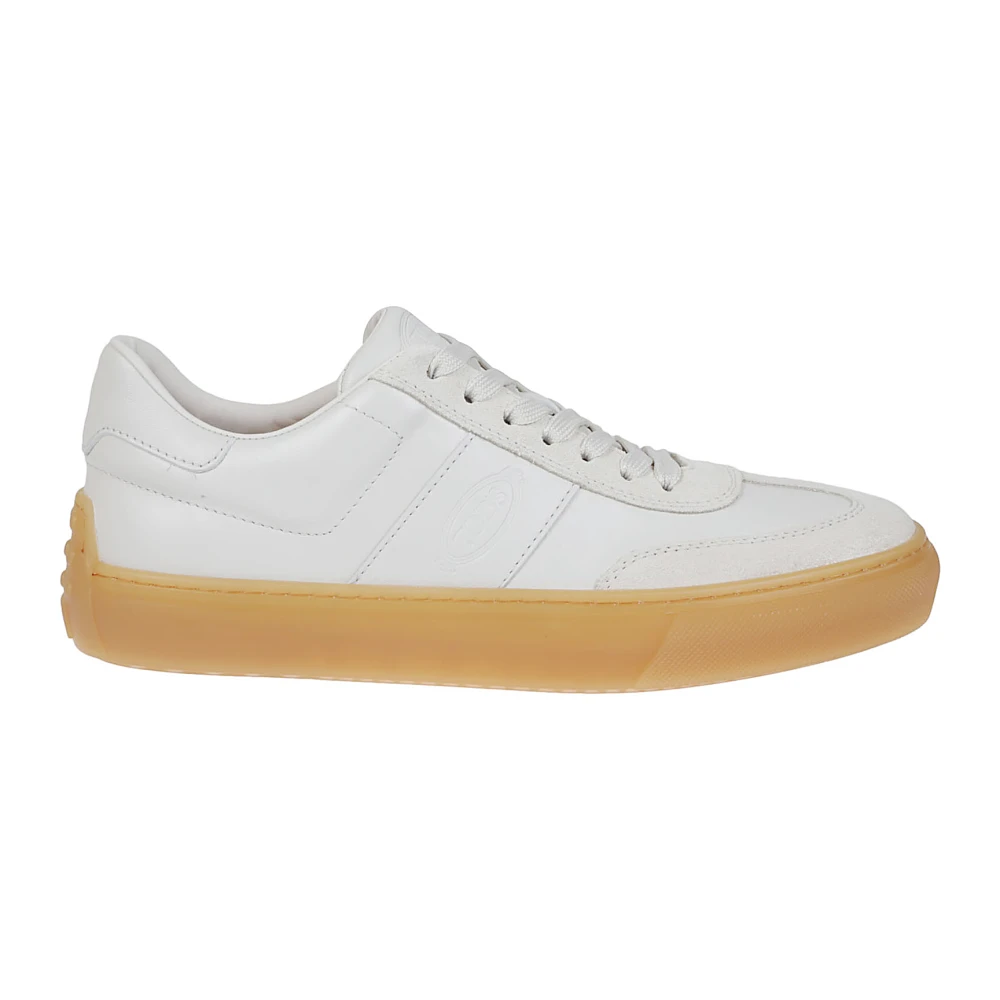 Tod’s Witte Melk Suède Sneakers Heren Schoenen