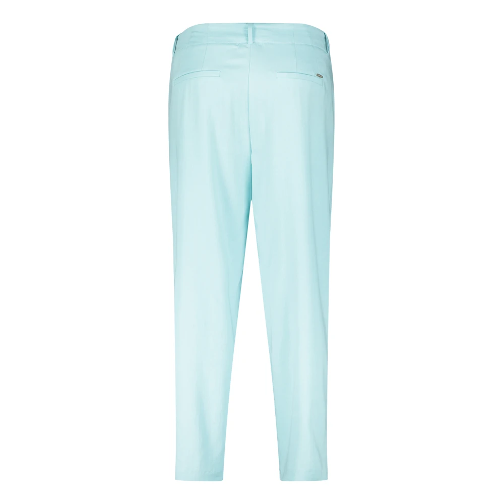 Betty & Co Elegant High-Waist Broek met Zakken Blue Dames