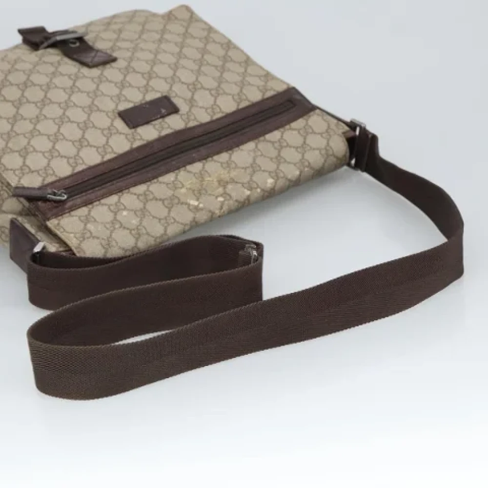 Gucci Vintage Pre-owned Canvas shoulder-bags Beige Dames