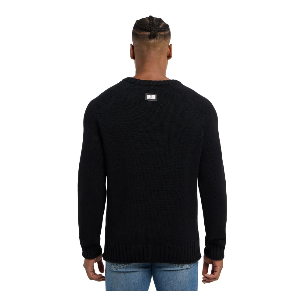carlo colucci Urban Statement Sweater Black Heren