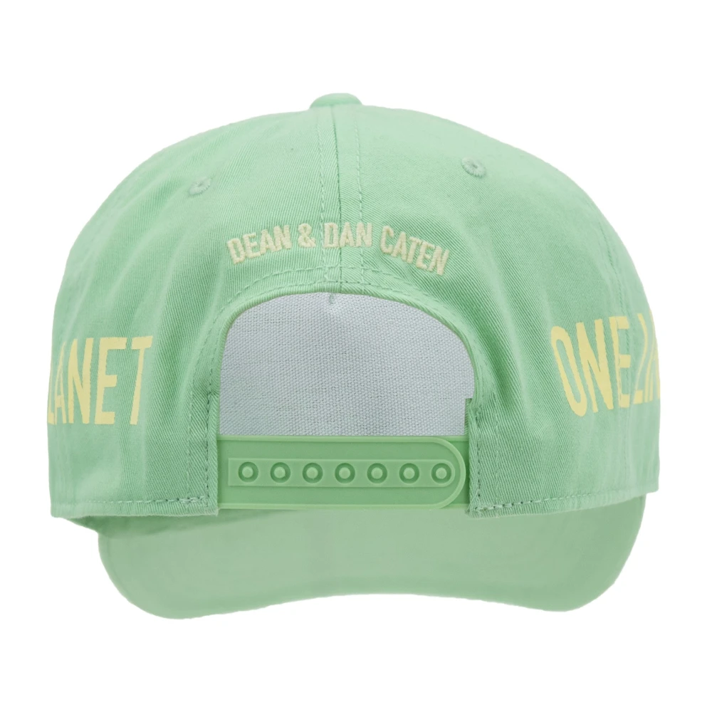 Dsquared2 Snapback Baseball Cap Geborduurd Logo Green Unisex