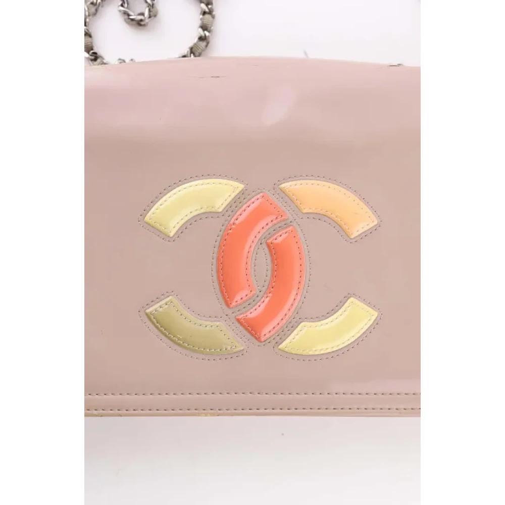 Chanel Vintage Pre-owned Leather chanel-bags Beige Dames