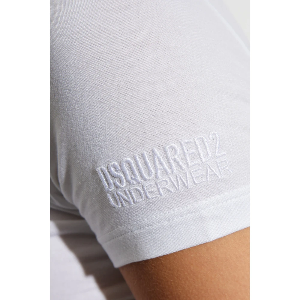 Dsquared2 T-shirt uit de ondergoedcollectie White Dames
