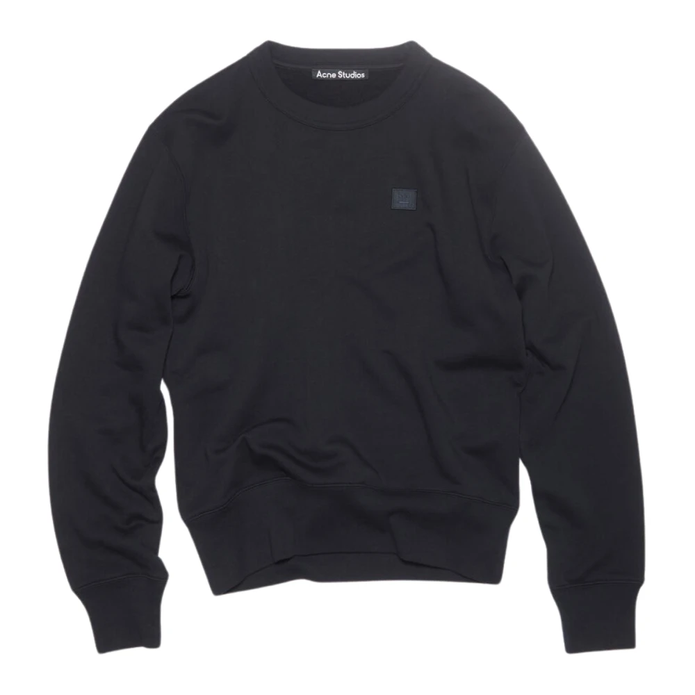 Acne Studios Zwarte Face Sweater Black Heren