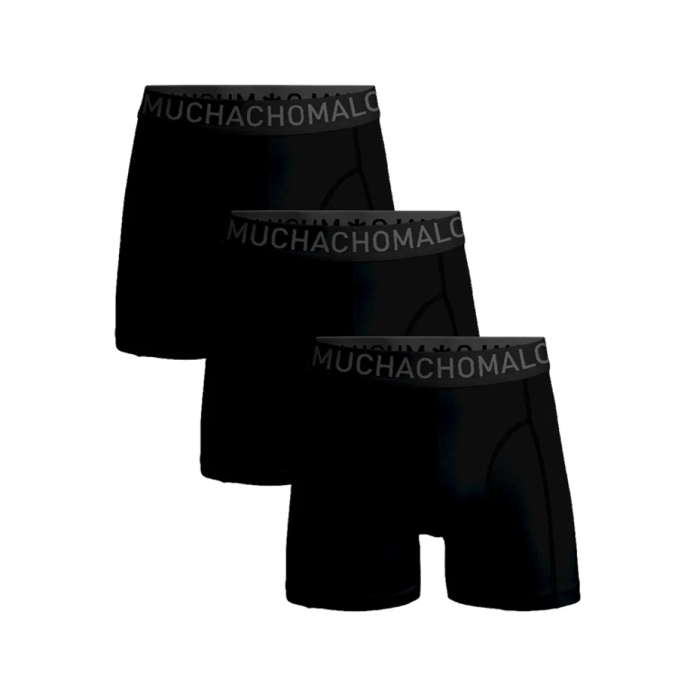 Muchachomalo 3-Pack Microfiber Boxershorts Black Heren