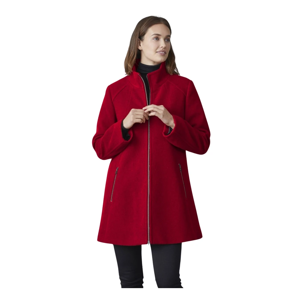 Junge Women's Red Marie Swinger Parka - Parkas - Xl - Coats